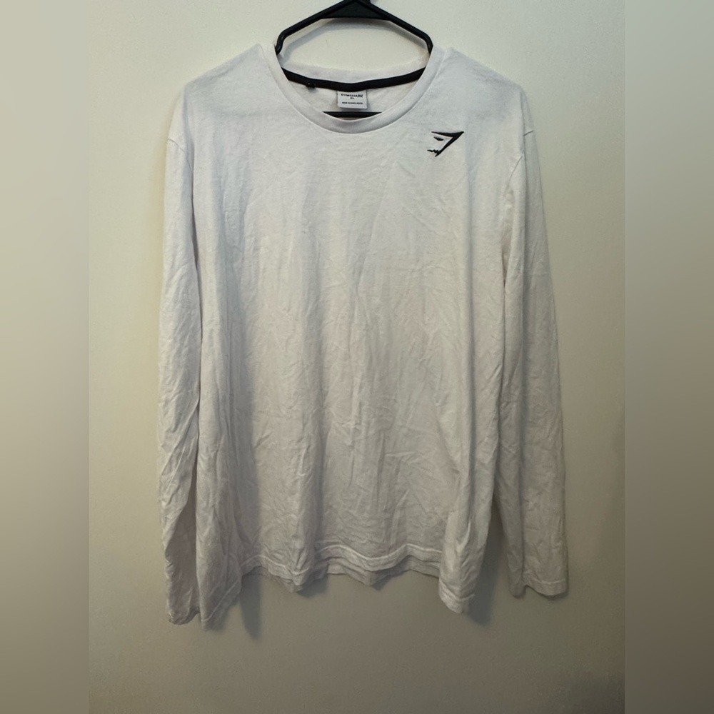 Gymshark White Long Sleeve Tee Essential